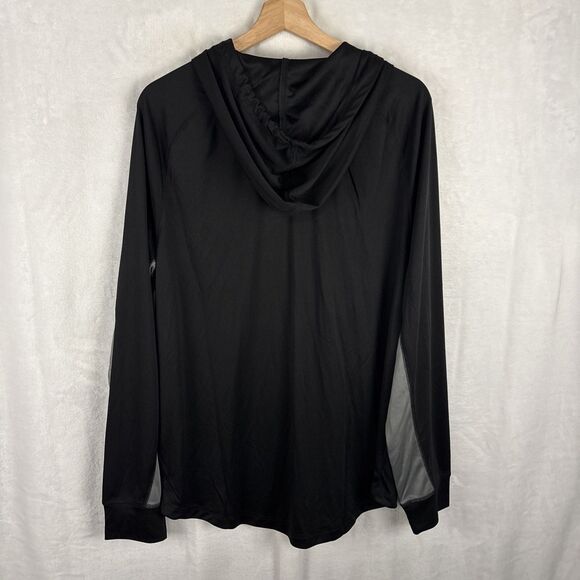 Columbus Crew Hoodie Sz Large Black MLS Soccer Long Sleeve Shirt Performance NWT - Picture 4 of 5